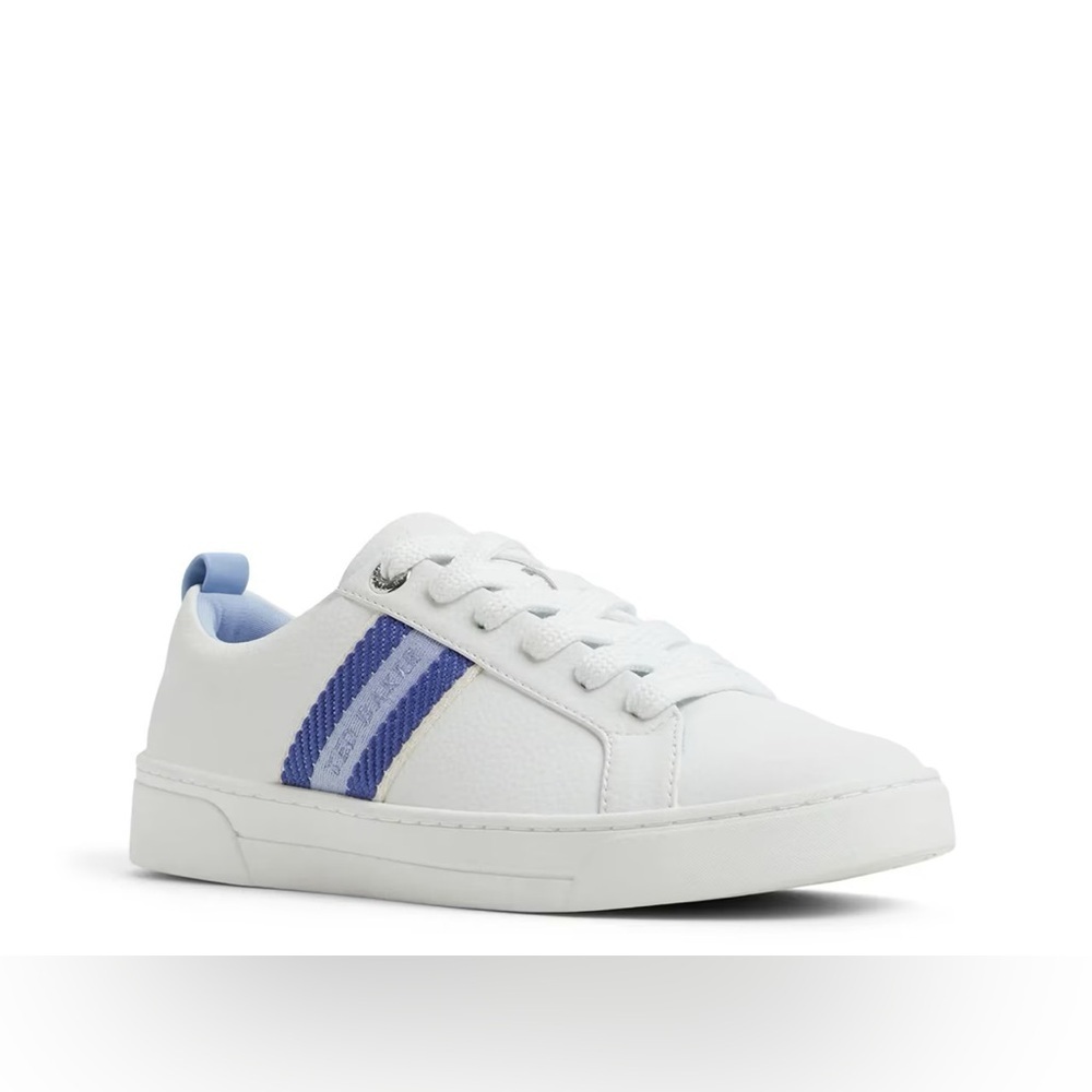 Ted Baker White Sneakers with Navy Accents